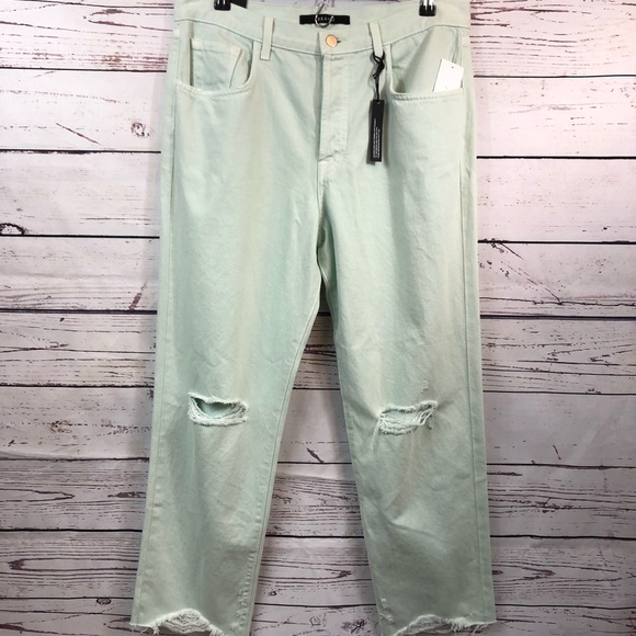 J BRAND Wynne High Rise Crop Straight Jeans, 31” - Picture 2 of 8